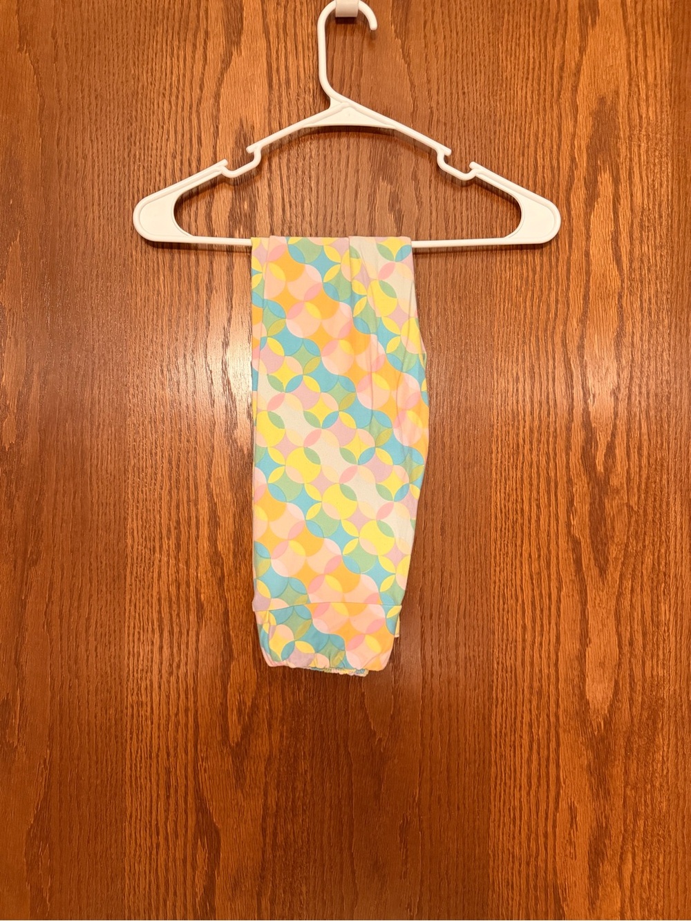LuLaRoe Kids Pastel Circle Print Leggings - Pink, Yellow, Blue